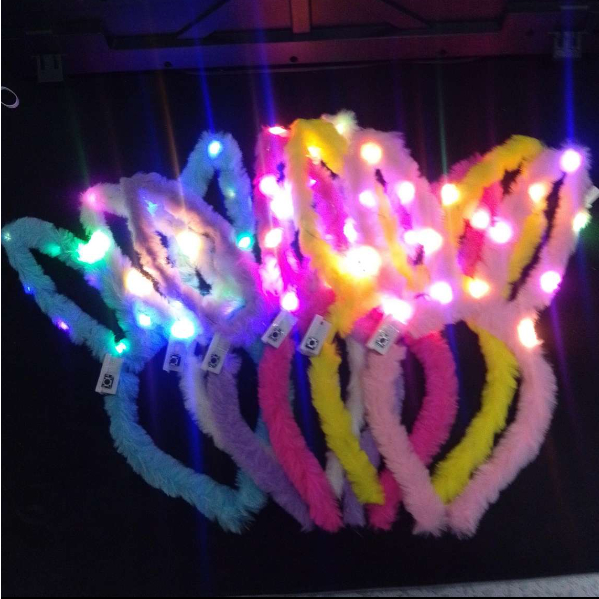 LED Light Bunny Ears Headband for Christmas, Halloween, Wedding, Party ...