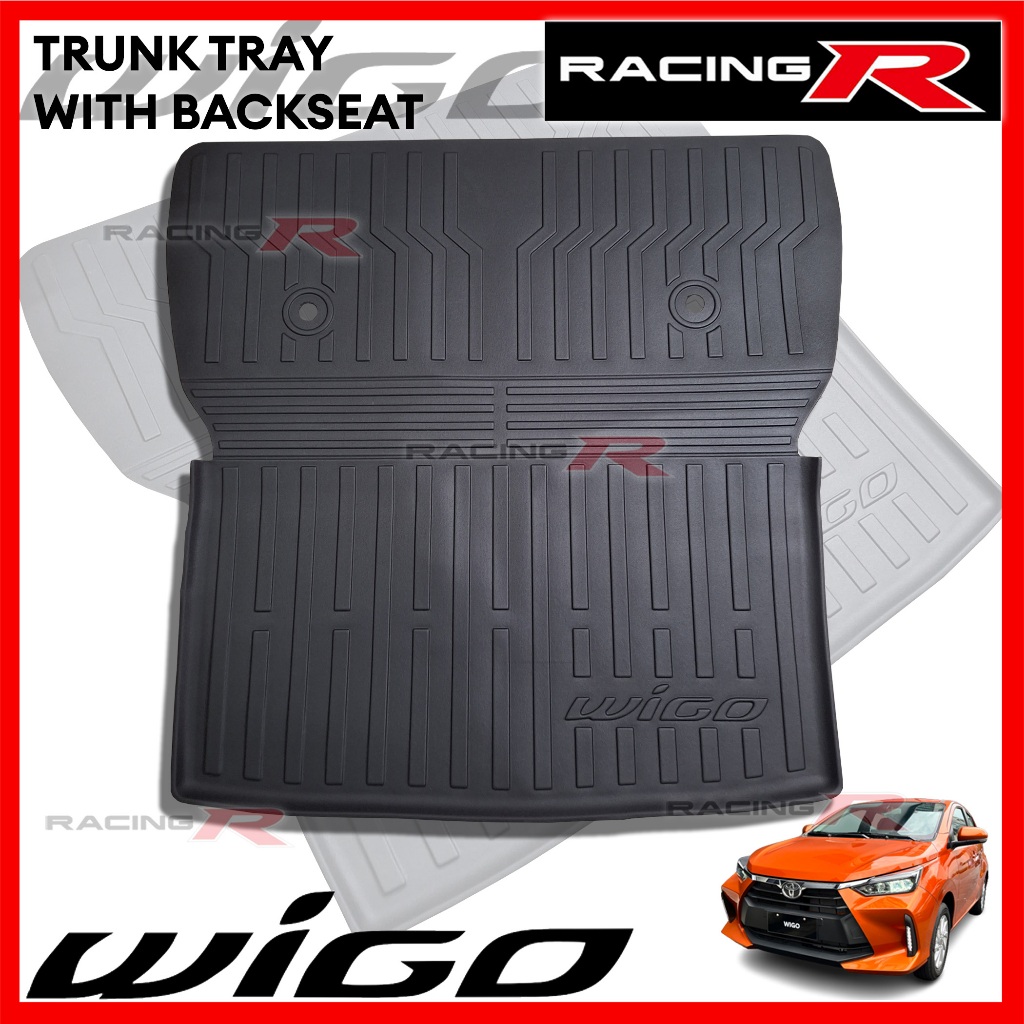 ALL NEW Toyota Wigo 2023 to 2024 Rear Cargo Trunk Tray with Backseat