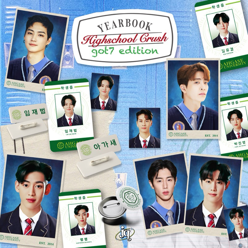 GOT7 10th Anniversary Collection ID photocards keychains wristlet pins ...