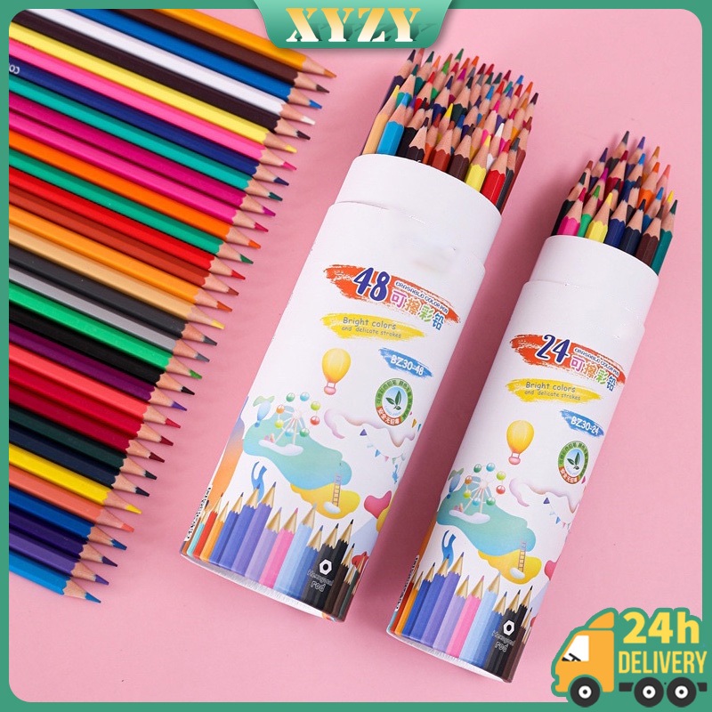 12/24/36/48 Colors Erasable Sketching Color Pen Set Drawing Color Pen ...