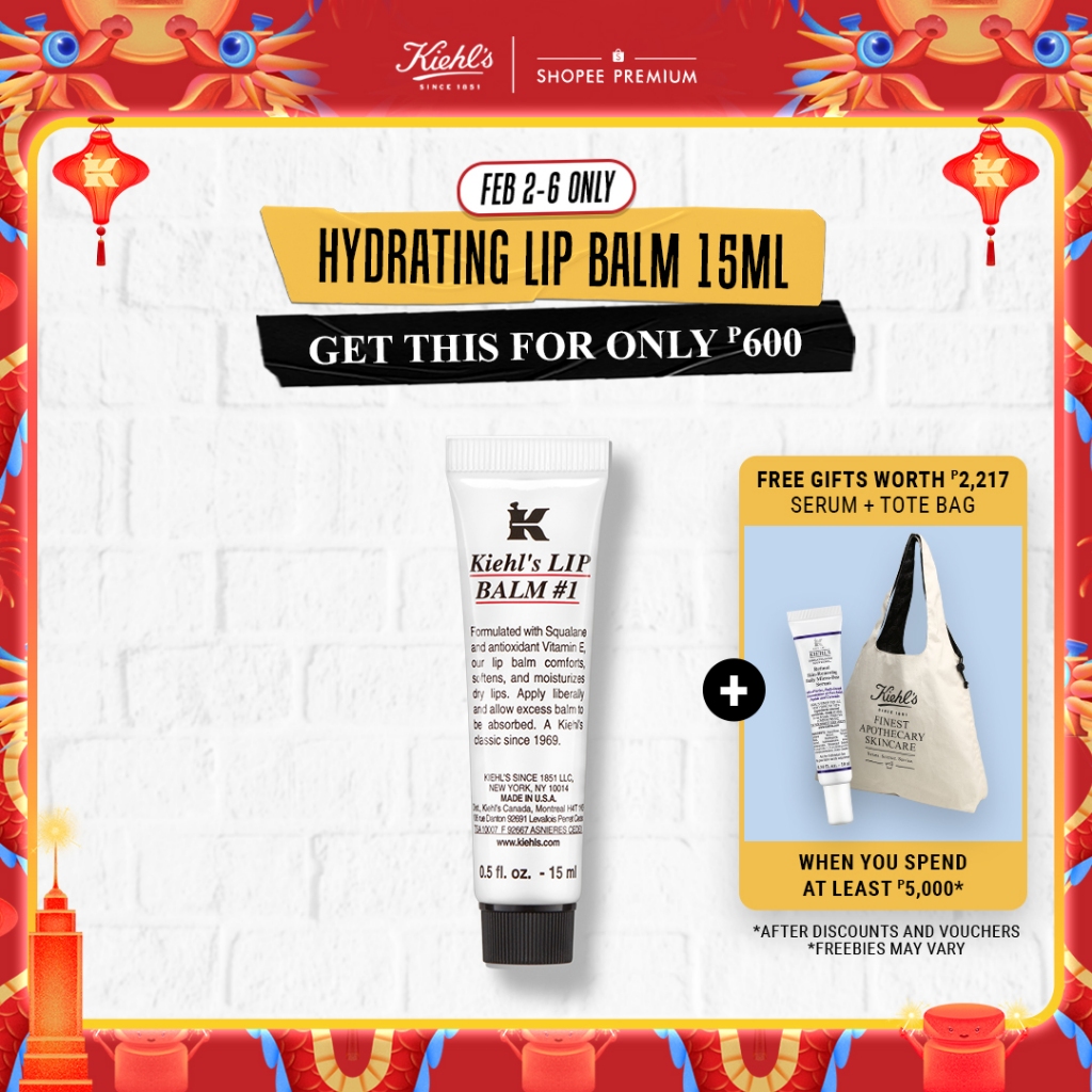Kiehl's Lip Balm 1 Hydrating Lip Balm for Dry Lips 15ml Shopee Philippines