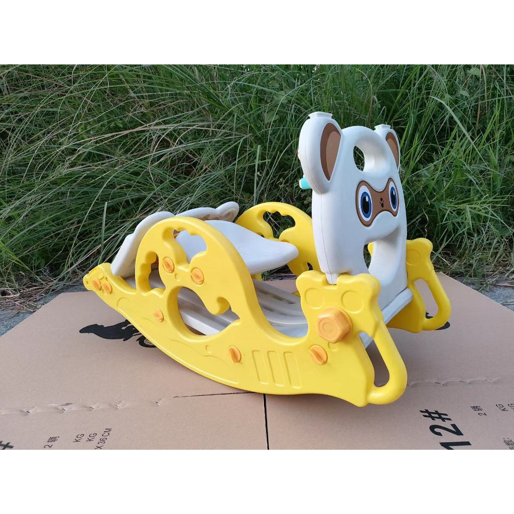 ASTOYS 3 In 1 Multi-Functionals Slide for Kids Playground Rocking Horse ...