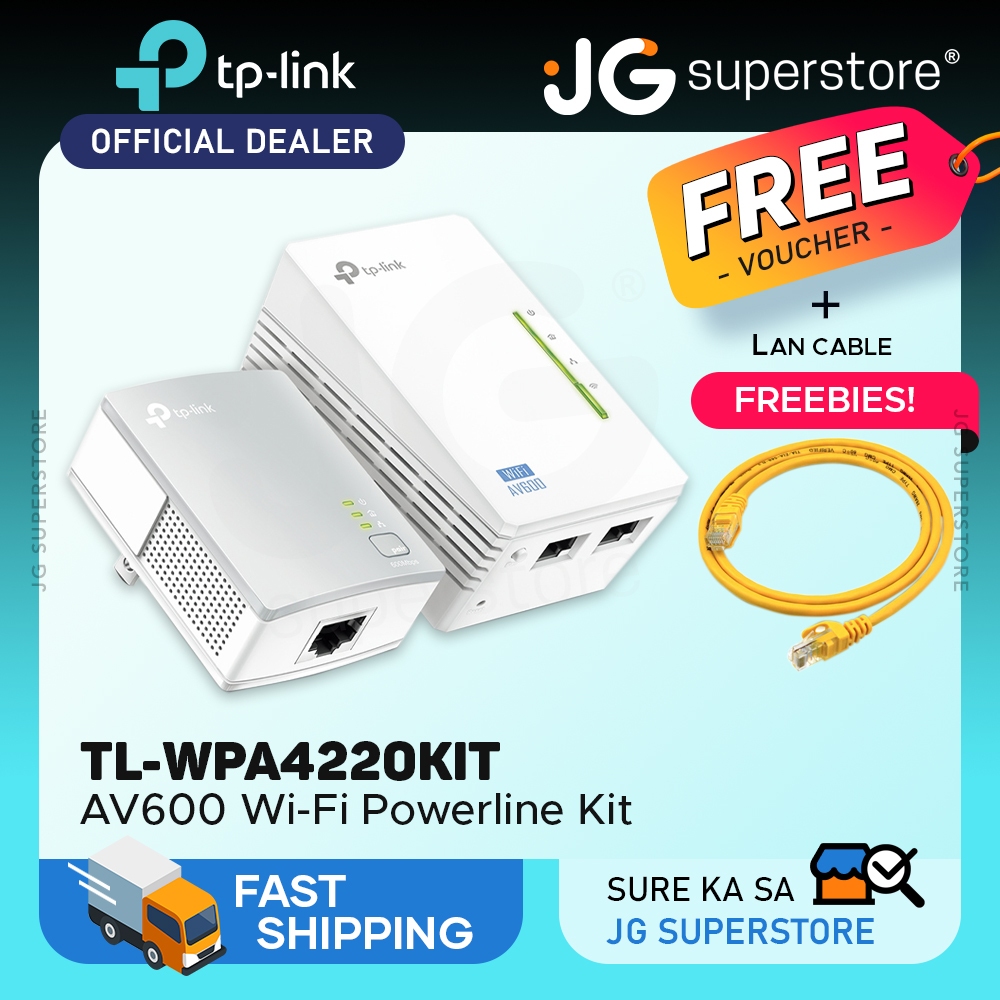 TL-WPA4220, 300Mbps AV600 Wi-Fi Powerline Extender