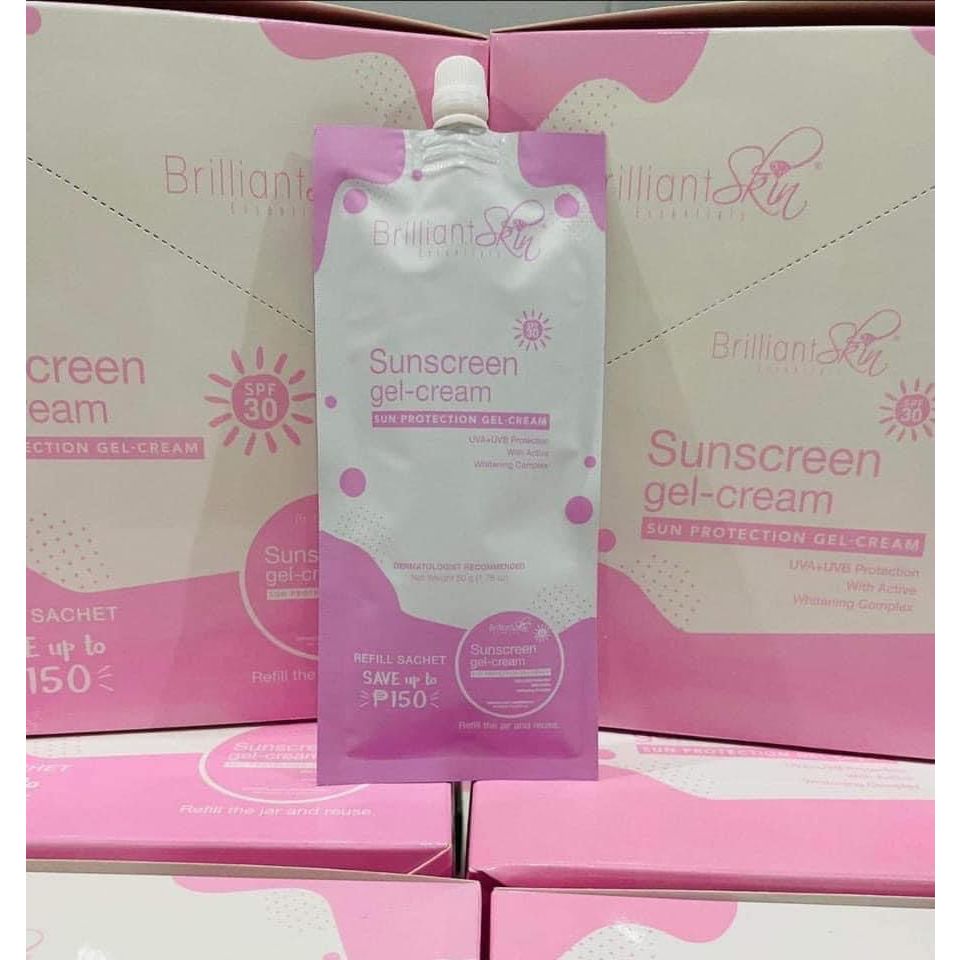 Brilliant Skin Hydrating Moisturizer Light Pink Sunscreen Gel-Cream Sun ...