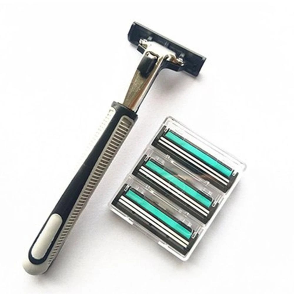 Shaving Razors for men 2 Layers 3pcs Shaving Machine Safety Razor ...