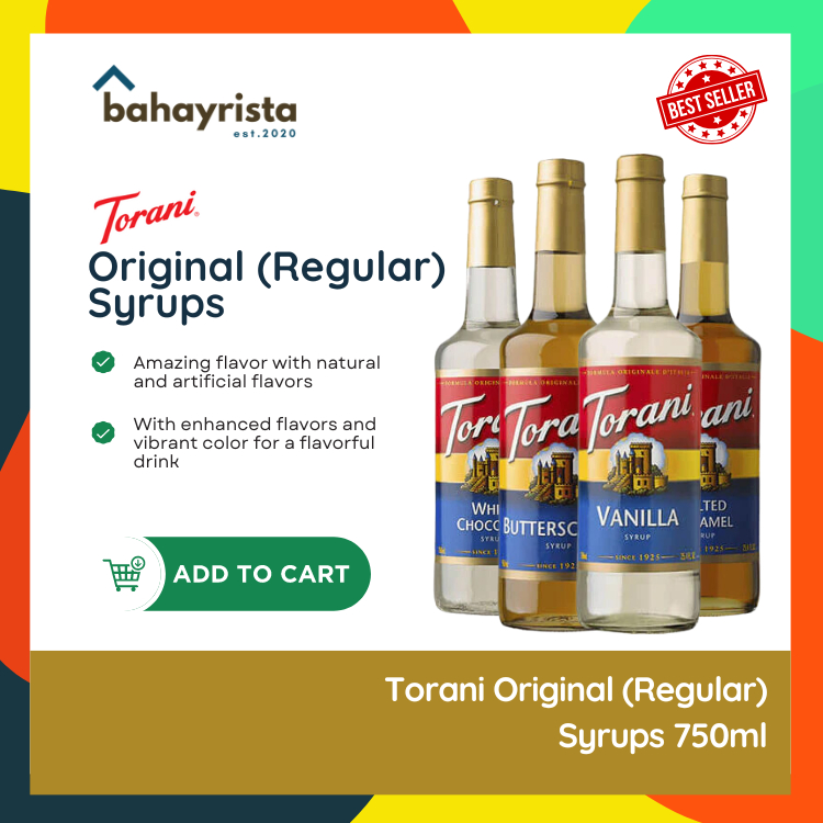 Torani Syrup Best Sellers 750ml Shopee Philippines