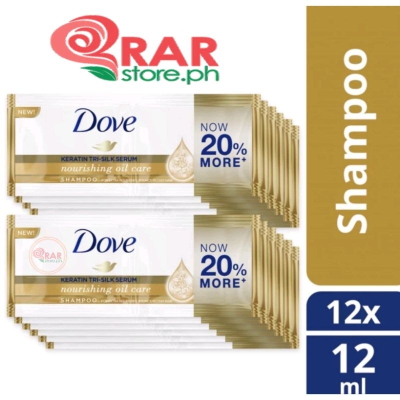 Dove Shampoo Gold 12 Sachet Shopee Philippines 8646