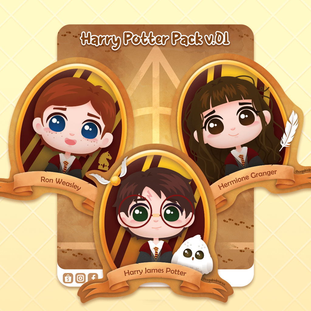 Harry Potter Sticker Packs Set 1 | Shopee Philippines