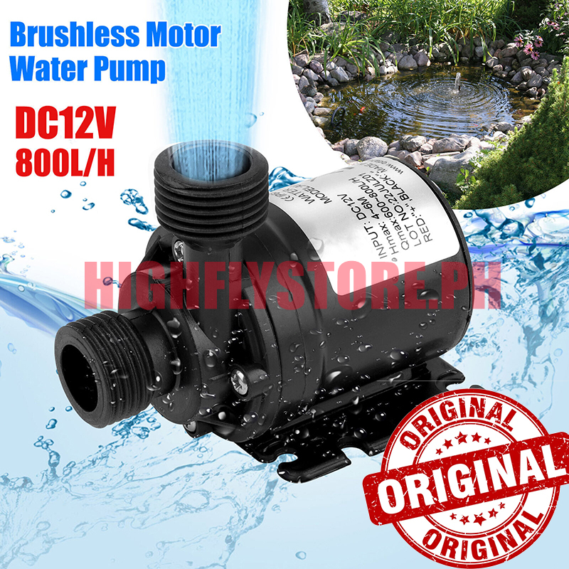 800L/H 5m DC 12V Solar Brushless Submersible Water Pump for Solar ...