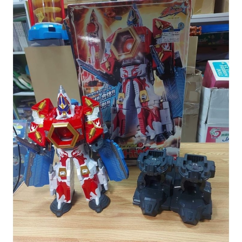 super sentai power ranger robot Uchuu sentai kyuranger kyutama gattai ...