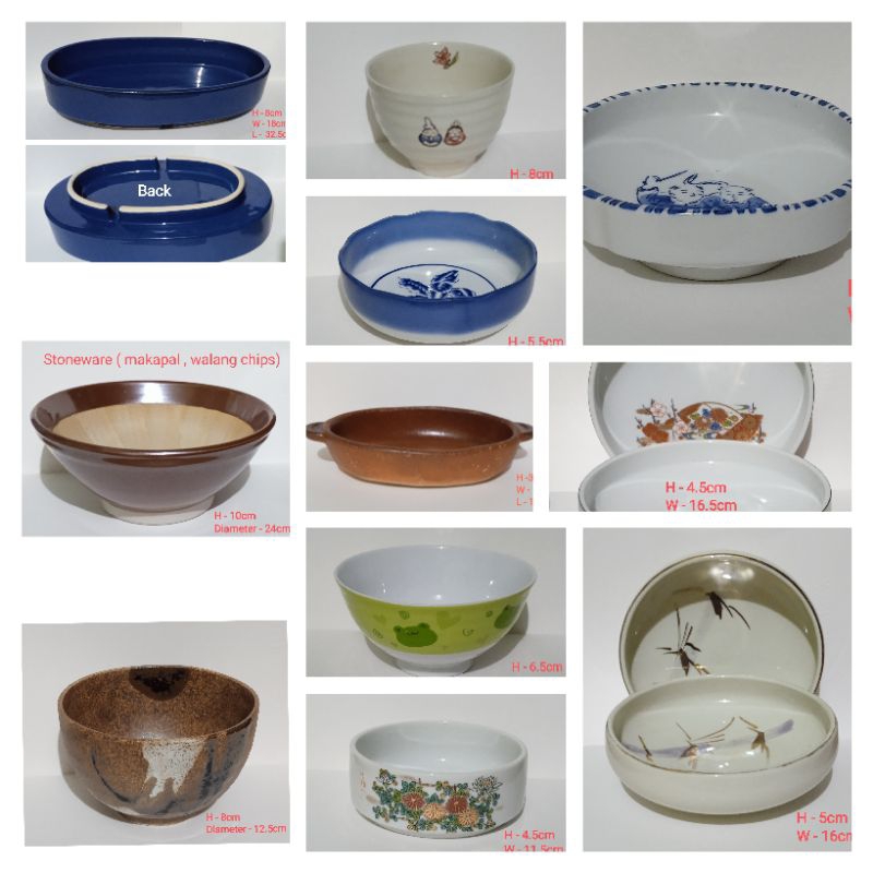 Japan Surplus Ceramic/stoneware/Glass Assorted Items | Shopee Philippines
