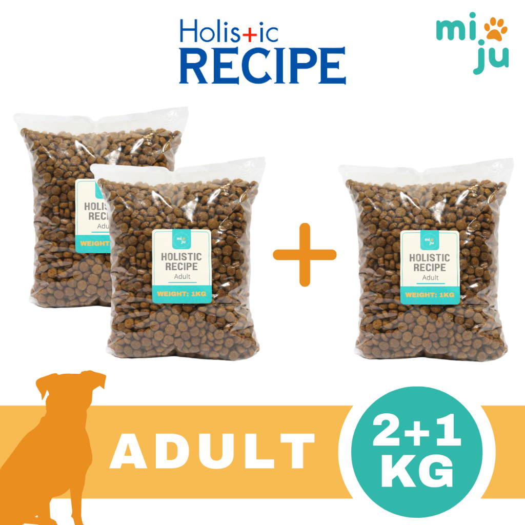 [2+1 BUNDLE] Holistic Recipe Dog Food Lamb Meal and Rice Flavor