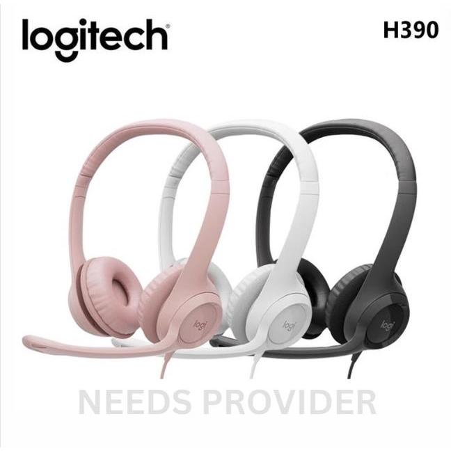 Headset Logitech H390 Noise Cancelling Headset With Microphone Wired Usb Headset Shopee