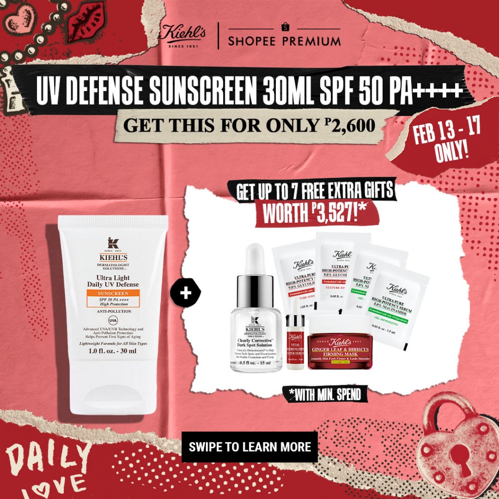 Kiehl's Ultra Light Daily UV Defense Facial Sunscreen with SPF 50 PA