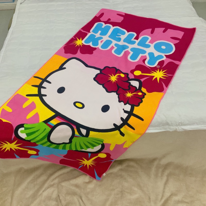 Bath Towel Hello Kitty For Kids Character Beach Towel 70cmX142cm ...