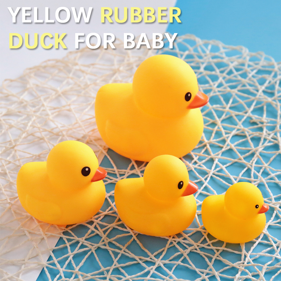 Little Yellow Rubber Duck Baby Bath Shower Squeeze Toy | Shopee Philippines