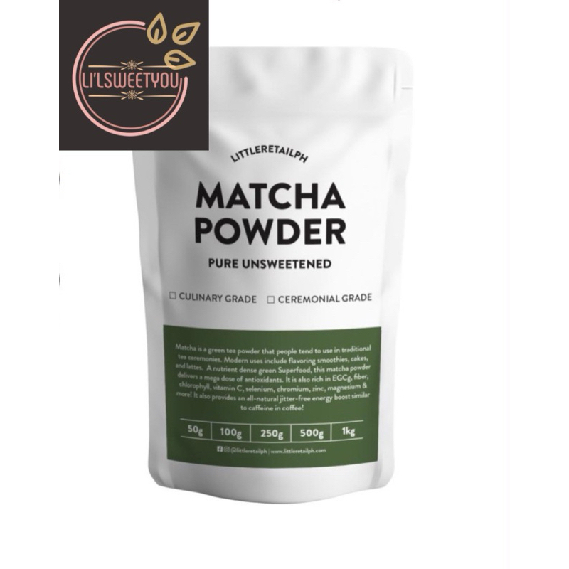 Pure Unsweetened Matcha Powder | Keto & Lowcarb approve | Shopee ...
