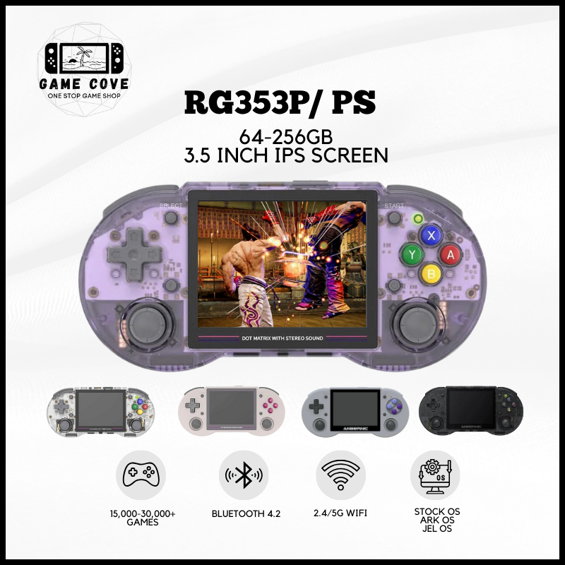 Anbernic RG353PS [ ARK OS JEL OS ] Retro Gaming Handheld Device | Game ...
