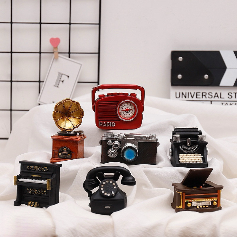 Retro nostalgic resin crafts home furnishings mini furnishings ...
