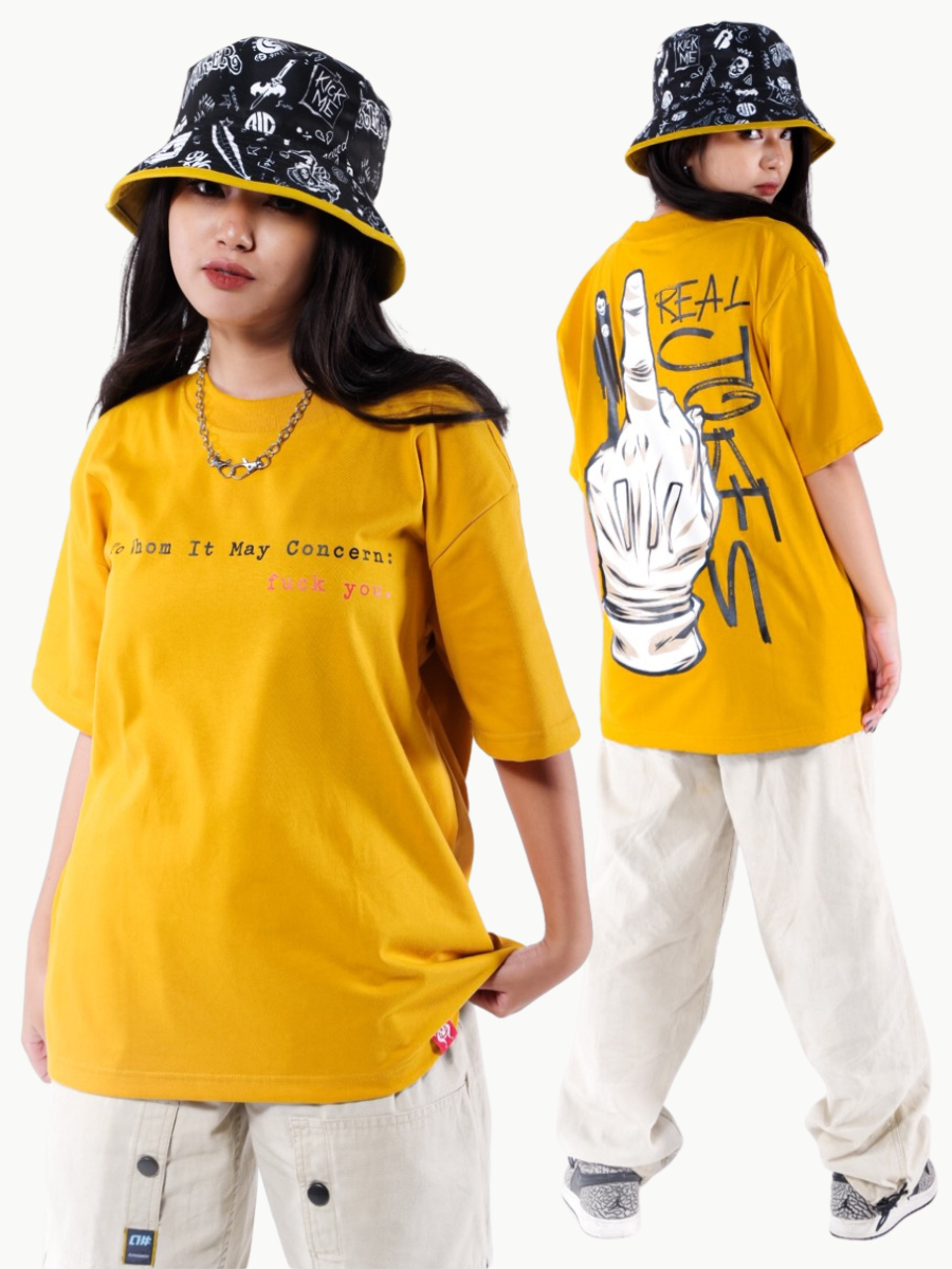 Real Jokes Clothing To Whom (Mustard) | Shopee Philippines