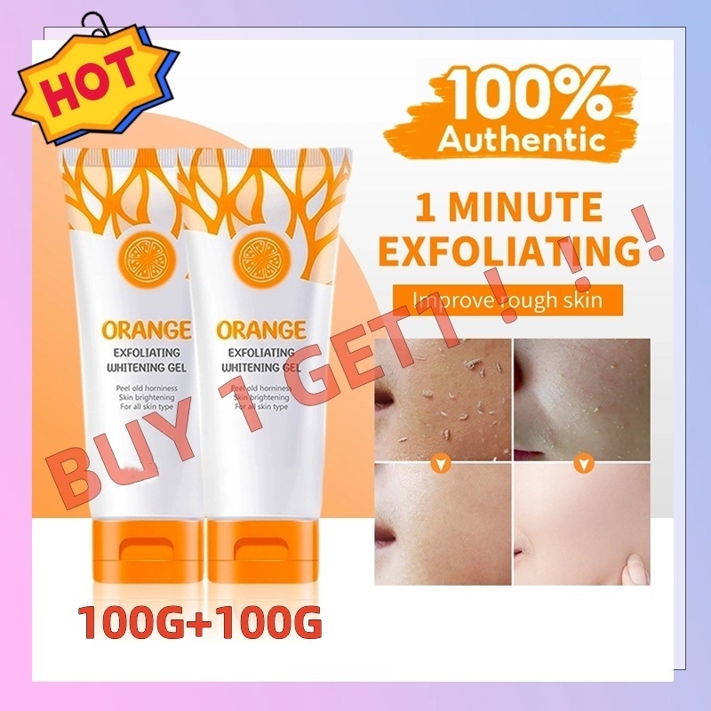 『BUY 1 TAKE 1』COD Orange Exfoliating Whitening Gel for Face 100 g Deep ...