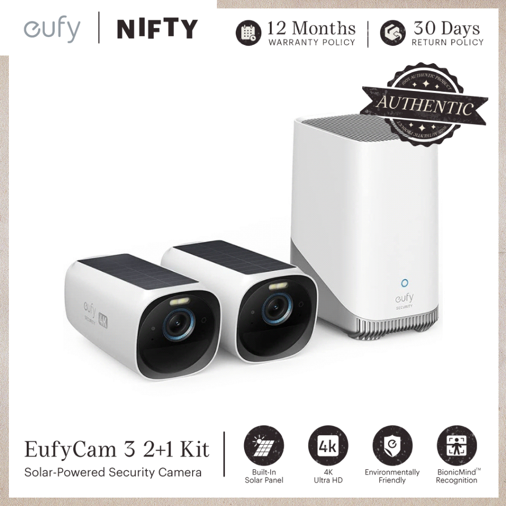 eufy by Anker eufyCam 3, Wireless Home Security Camera System | Shopee ...