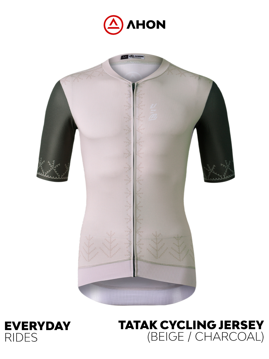 Ahon Classic Cycling Jersey - Tatak1 (beige/charcoal) | Shopee Philippines