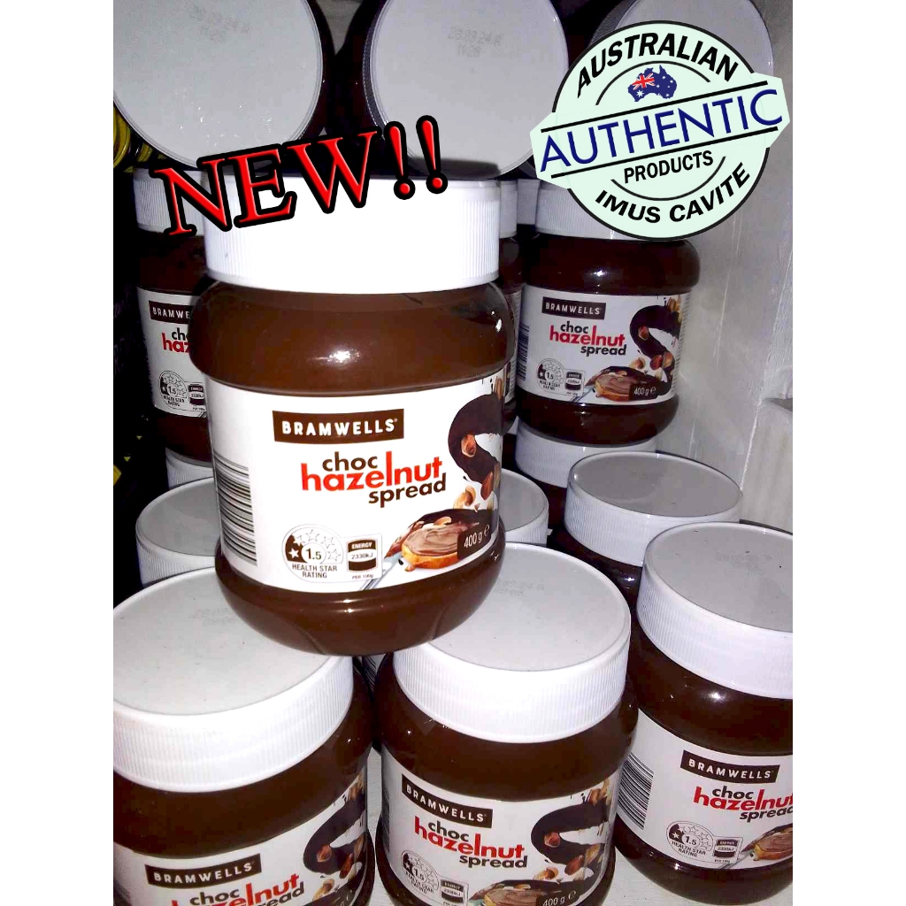SUPE SALE !!Bramwells Choc Hazelnut spread 400g Australia Shopee