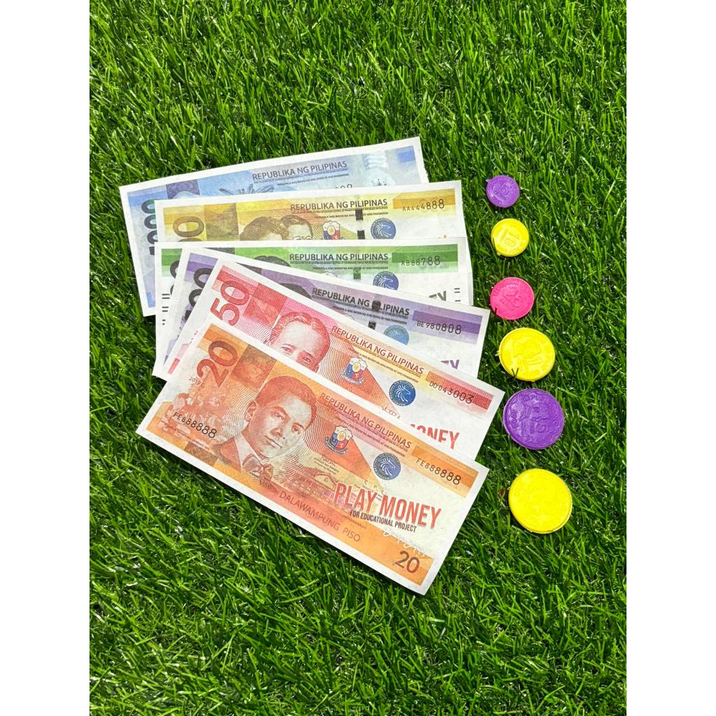 Play Money Set with Coins Philippine Money Laruan Pera ng mga Bata ...
