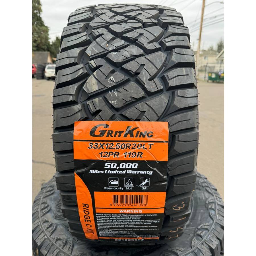 33x12.50 R20 Leao Tire Thailand Grit King RT, Lion Sport MT (33x12