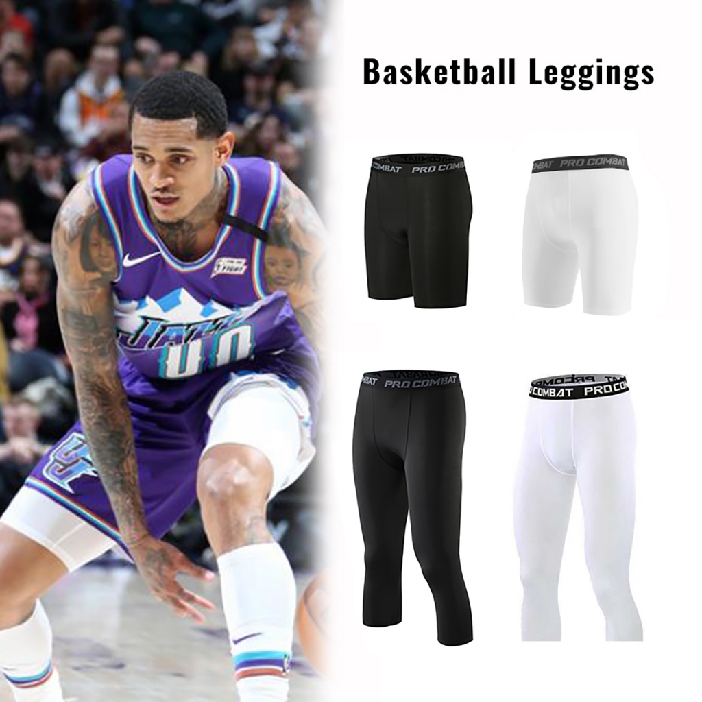 Basketball Men s Compression Leggings Supporter Capri Pants Cycling Shorts for Basketball for Men