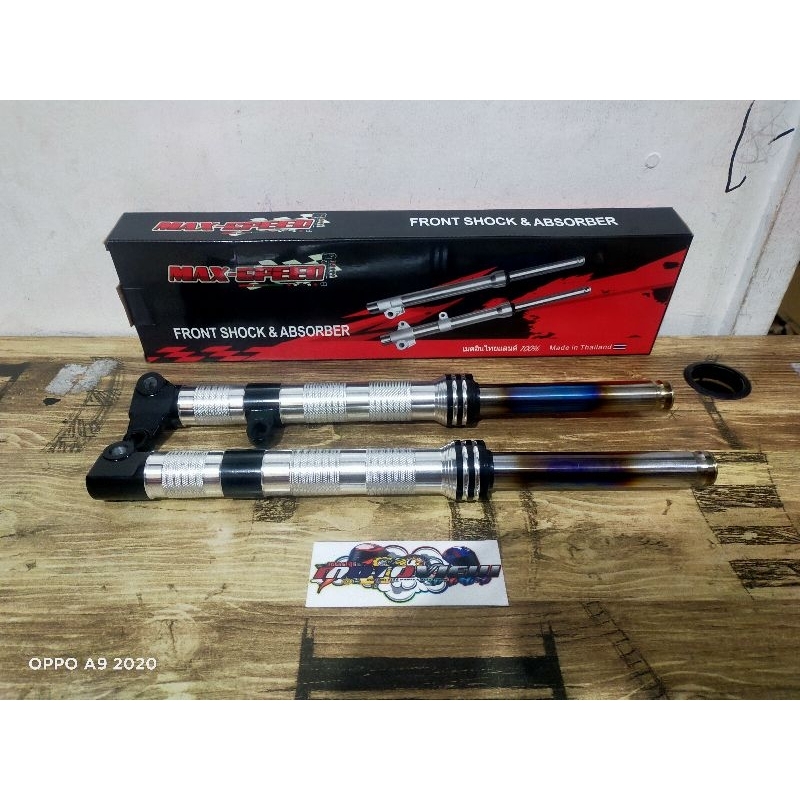 MAX SPEED TITANIUM FRONT SHOCK FOR MIO SPORTY/MIO SOULTY/FINO/MXI 125