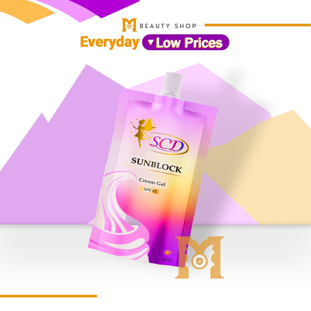 SCD Sunblock Cream Gel Pack SPF45 50g | Shopee Philippines