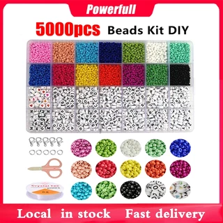 1box/Set Multicolor Fashionable Glass Beads, Polymer Clay Spacers, Crystal  Stones Pendant, Fishing Line, Mini Scissors, Diy Jewelry Making  Accessories- For Necklace, Bracelet, Mobile Chain