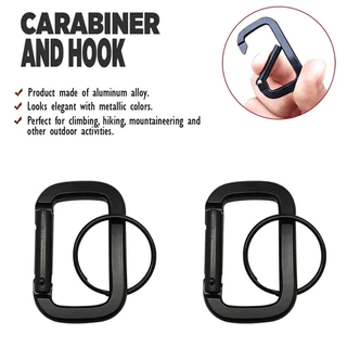 20pcs Small Carabiner Clips Key Double Clip Hook Alloy Carabiners Spring  Clip For Fishing Camping Outdoor Sports, Don't Miss These Great Deals