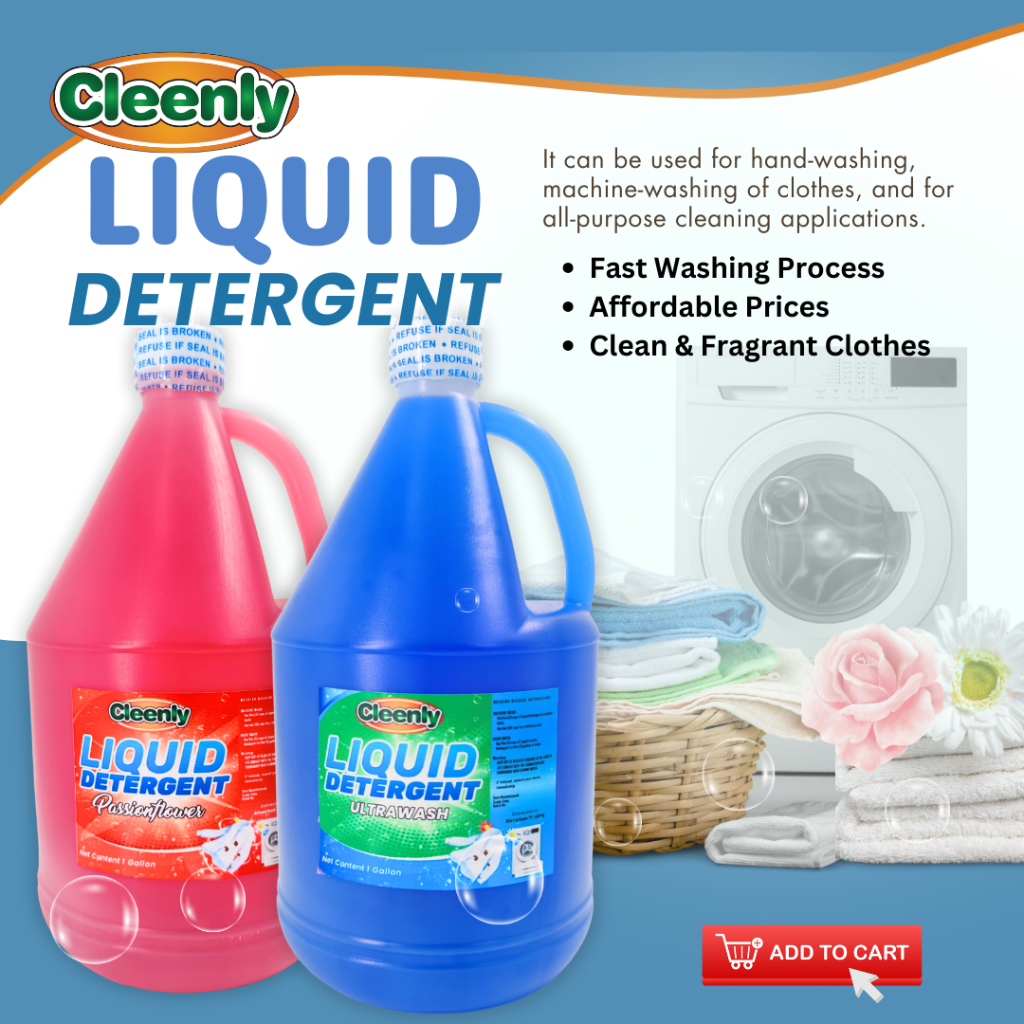CLEENLY Premium LIQUID DETERGENT - 1 GALLON | Shopee Philippines