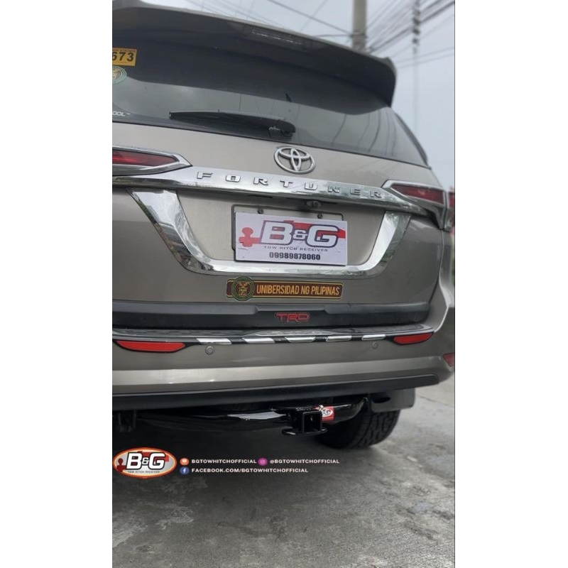 B G Tow Hitch Receiver Toyota Fortuner 2016 2024 Shopee Philippines