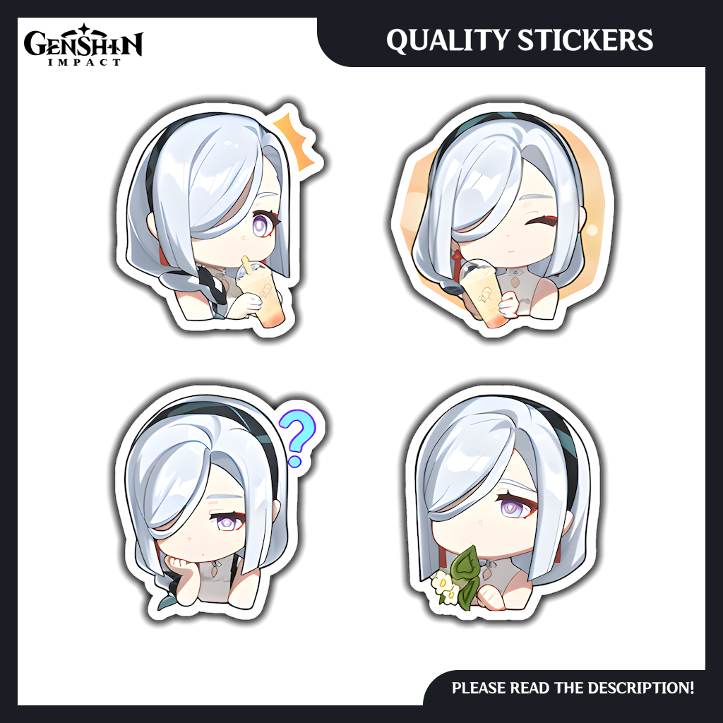 Shenhe HEYTEA Collab - Genshin Impact Emoji Stickers | Shopee Philippines