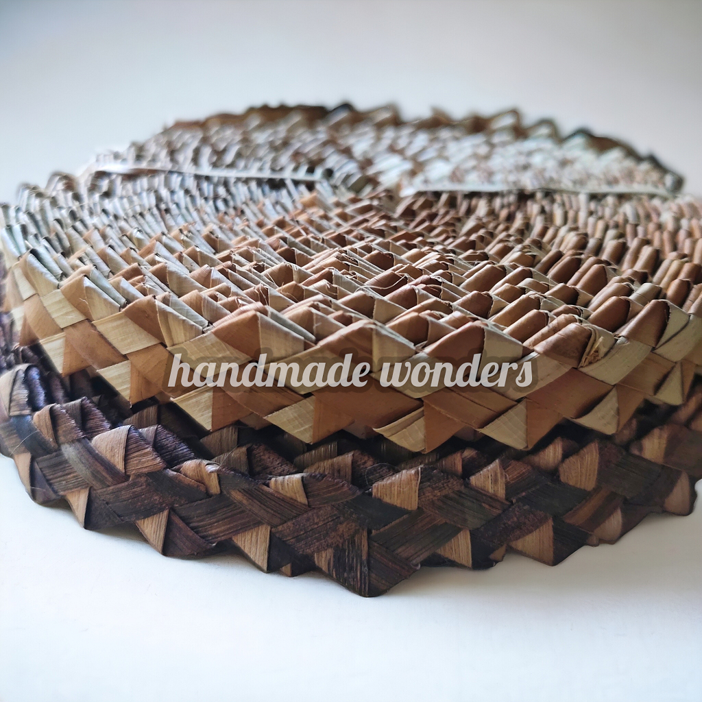15yard DIY Native Craft Raw Material Braided Zigzag Pattern Buri