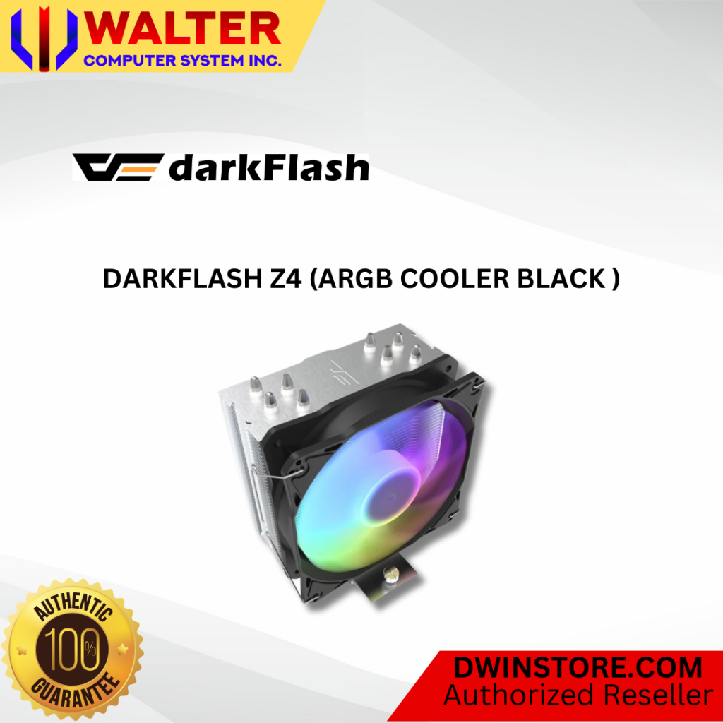 DARKFLASH Z4 (ARGB COOLER BLACK ) | Shopee Philippines