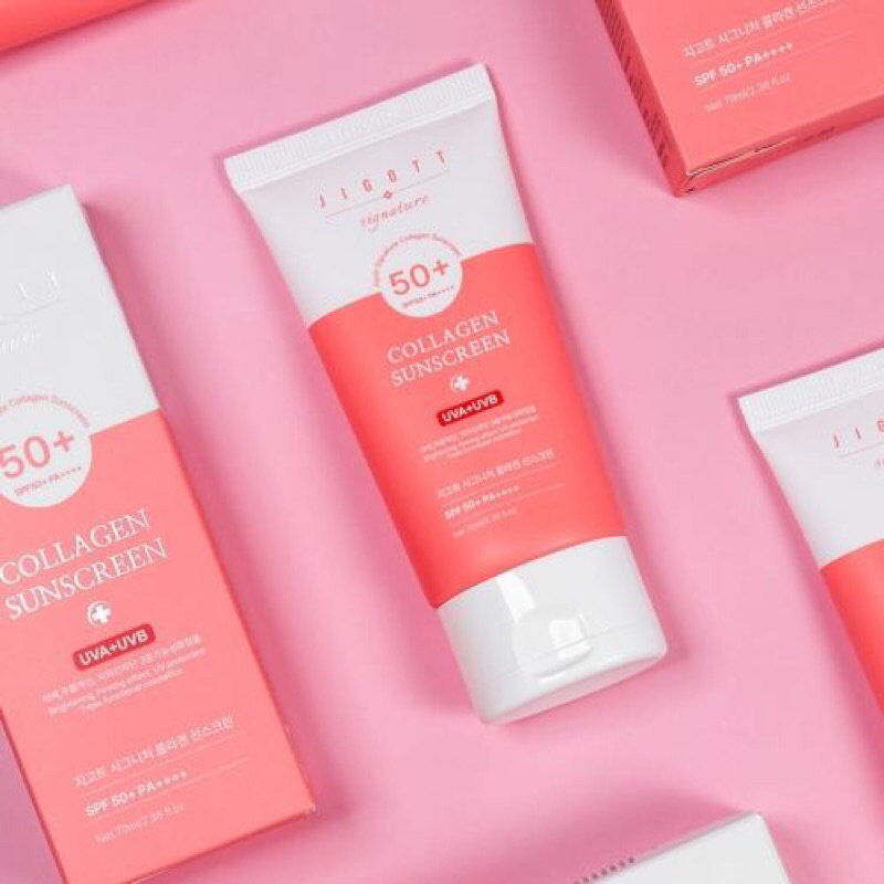 JIGOTT Signature Collagen Sunscreen - 70ml SPF50+ PA++++ | Shopee ...