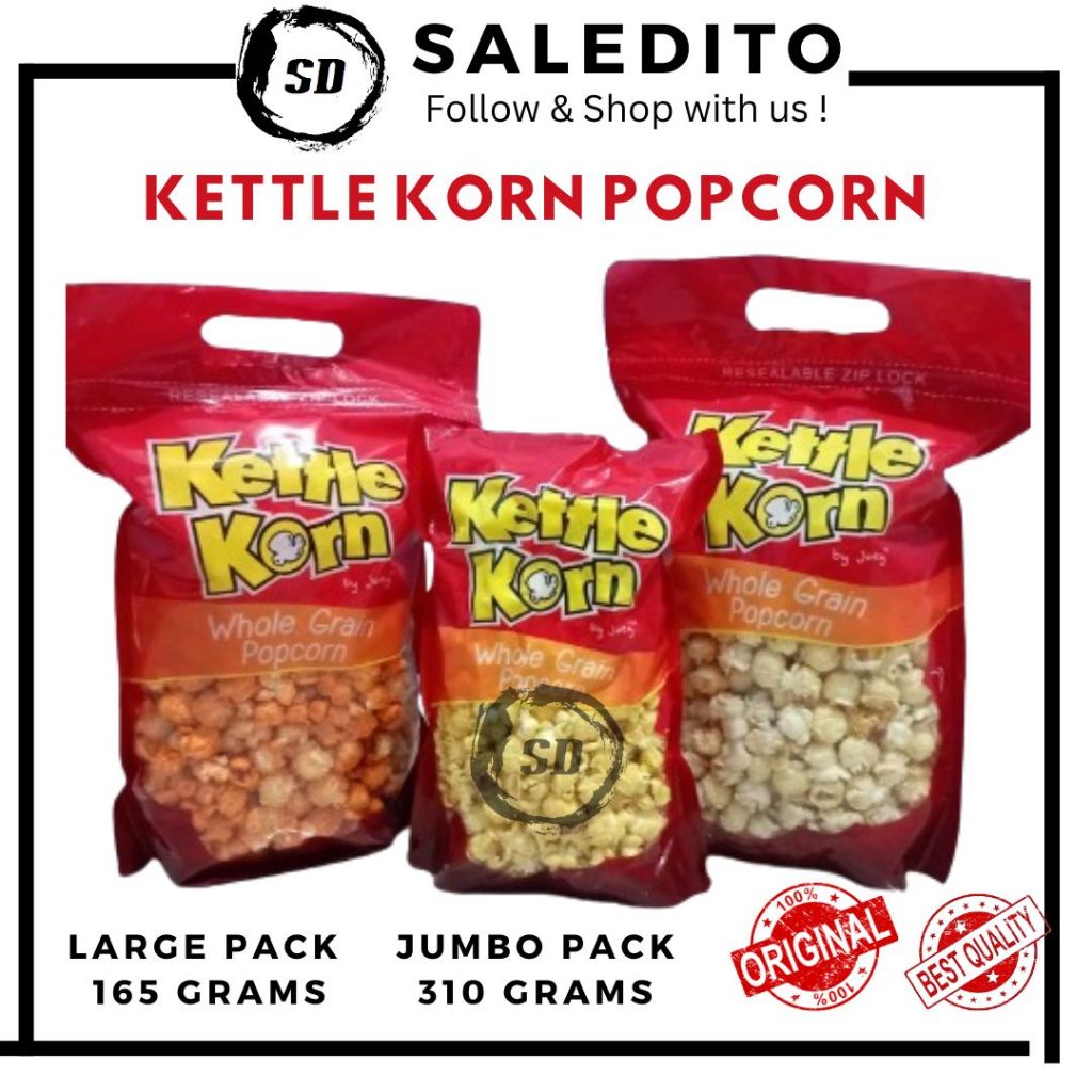 Kettle Korn Popcorn/Corn/Cheese/Chocolate/Glazed/Bbq/Caramel/Butter