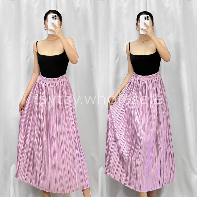 PLEATED ELECTRIC PLEATS SKIRT