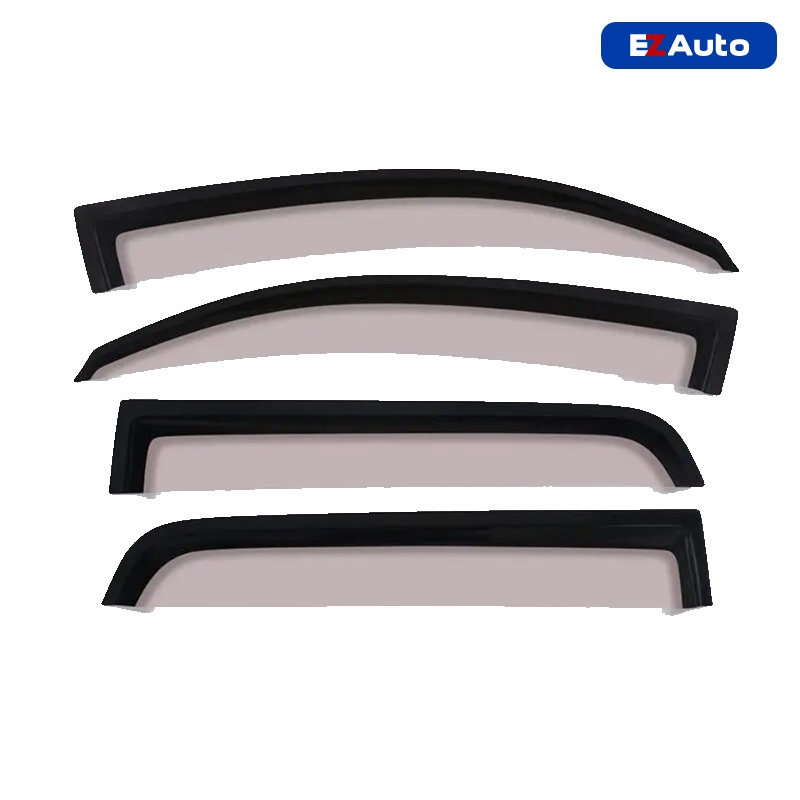 Slim Smoke Window Visors For 2001-2007 Toyota Sequoia – 4-Piece Rain Guard Set (Easy Install, Acrylic, Tinted)