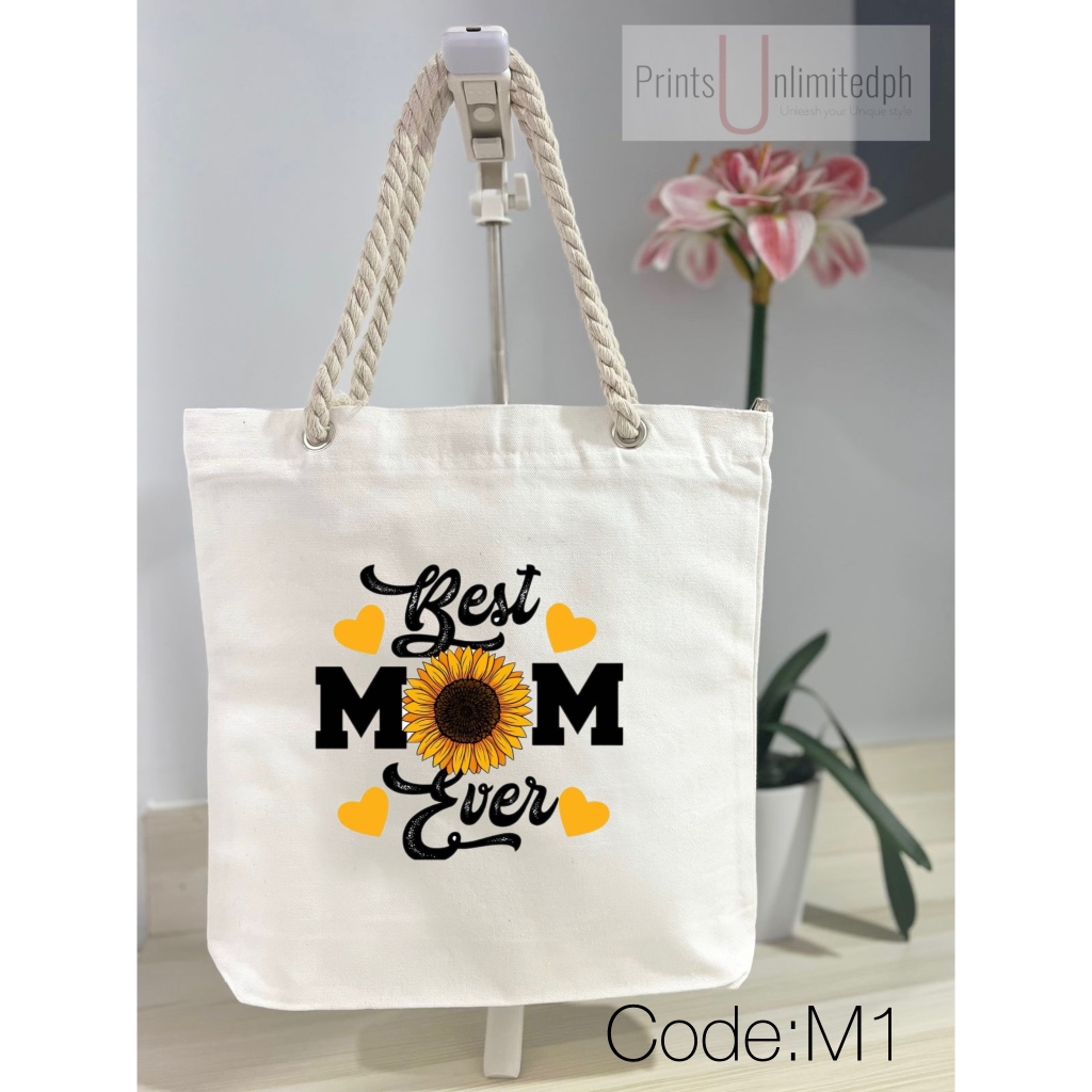 Canvass tote bag design for mother | Shopee Philippines