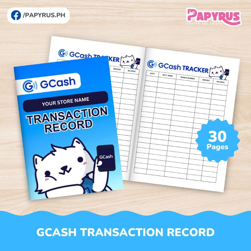 Gcash Transaction Record Booklet Shopee Philippines 4390