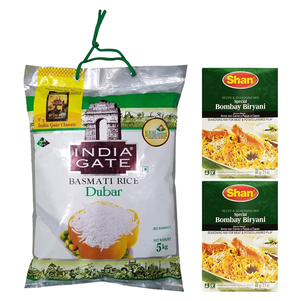 5kg India Gate Dubar Basmati Rice w/2masala Shopee Philippines