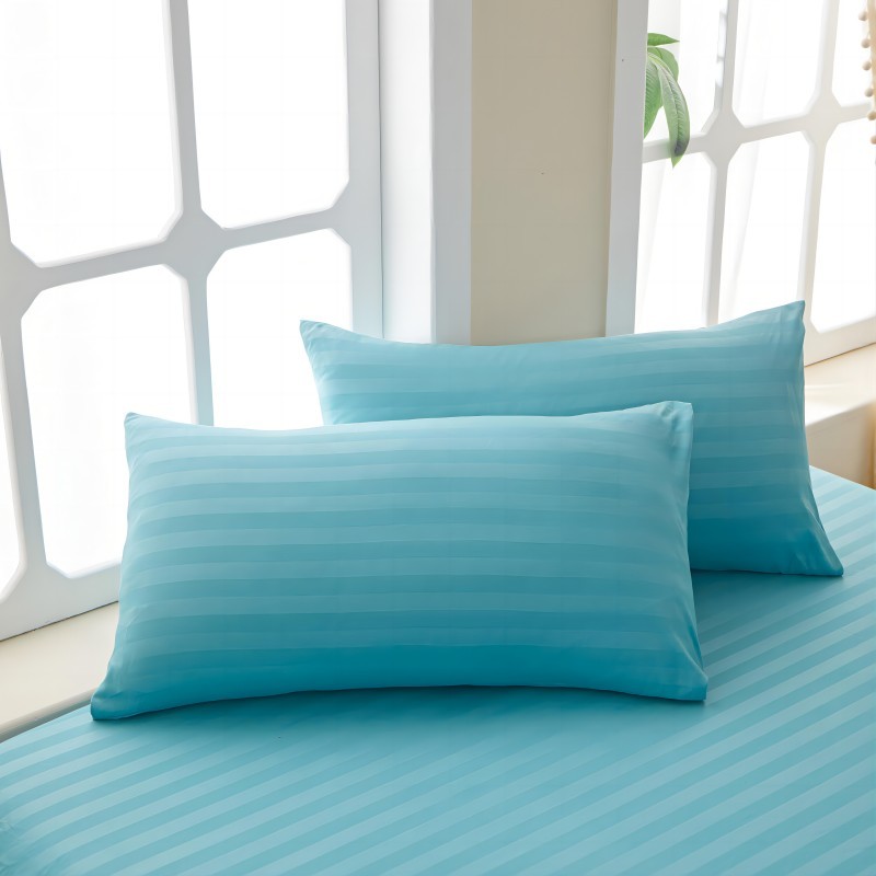 Korean Plain Stripe Pillow case Canadian Pillowcases 2PCS Pillow Case Canadian Bed Sheet