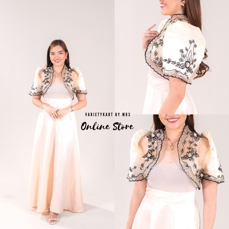 Modern Bolero Short - ( Cream / Black / Black & Cream ) CODE P10 ...
