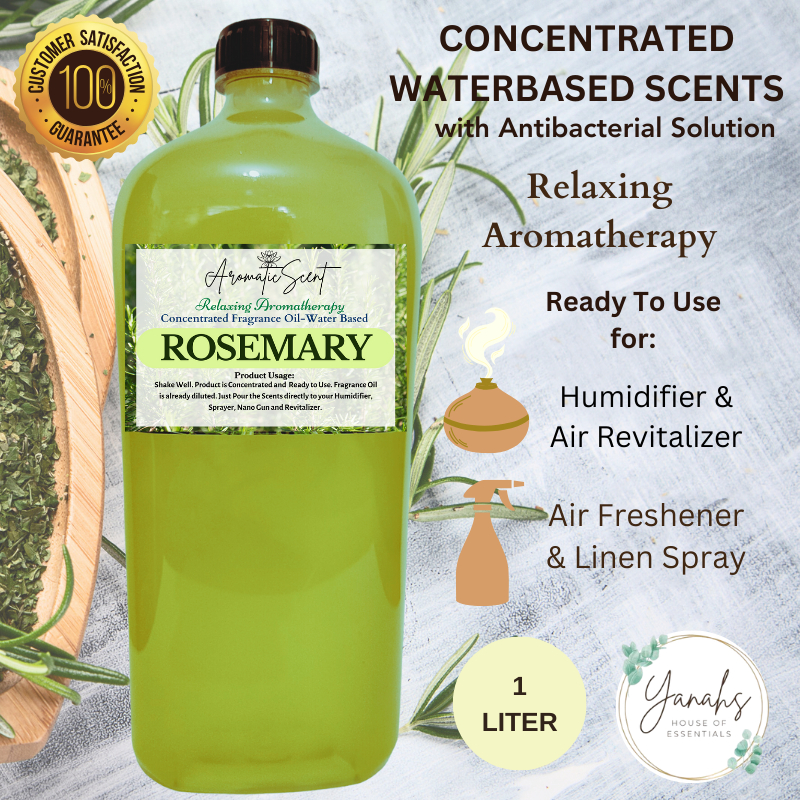 ROSEMARY Scent 1L Water Based Essential Oil for Humidifier, Air